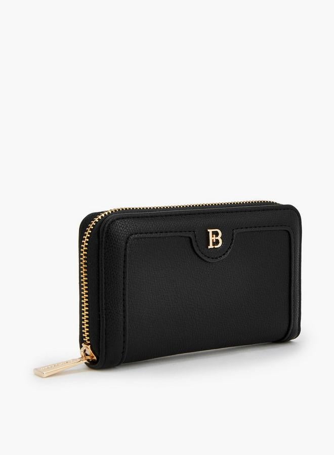 Flora Bella By Shoexpress Textured Wallet With Zip Closure - Image 2
